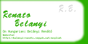 renato belanyi business card